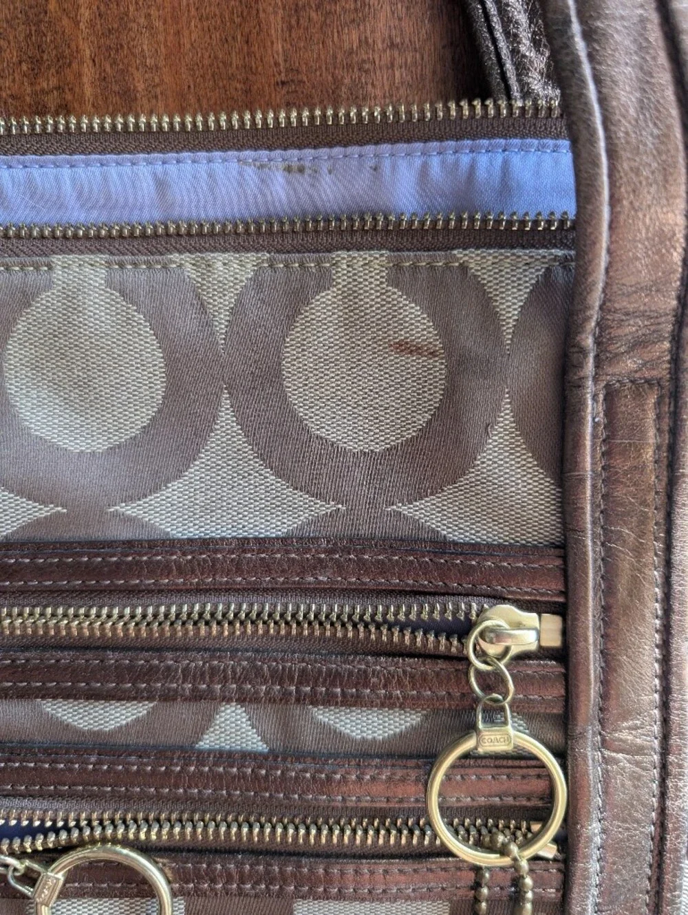 Authentic Coach Poppy Op Art Glam Tote 2009 Y2K Vintage Tote - Picture 6 of 11